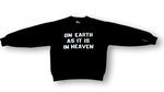 On Earth As It Is In Heaven Black Sweater