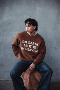 On Earth As It Is In Heaven Brown Sweater