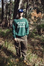 On Earth As It Is In Heaven Forest Green Sweater