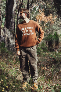 On Earth As It Is In Heaven Brown Sweater