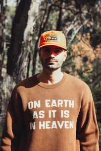 On Earth As It Is In Heaven Brown Sweater
